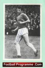 Manchester United Jimmy Nicholson Autographed Signed Picture 1960s