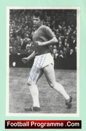 Manchester United Jimmy Nicholson Autographed Signed Picture 1960s