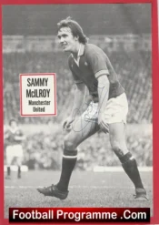 Manchester United Sammy McIlroy Autographed Signed Picture Man Utd