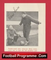 Manchester United Eddie Lewis Signed Picture – Early 1950s