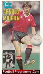 Manchester United Arnold Muhren Autograph Signed Picture