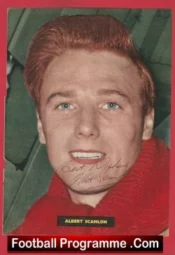 Manchester United Albert Scanlon Autographed Signed Picture Man Utd