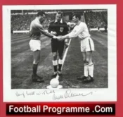 Manchester United Noel Cantwell Signed Picture Man Utd