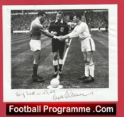 Manchester United Noel Cantwell Signed Picture Man Utd