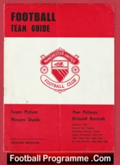 Manchester United Team Guide Booklet 1960s