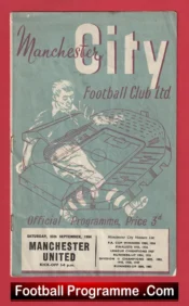 Manchester City v Manchester United 1954 – 1950s Man Utd