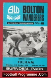 Bolton Wanderers v Fulham 1976 – George Best + Bobby Moore