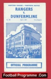 Glasgow Rangers v Dunfermline 1967 – Alex Ferguson