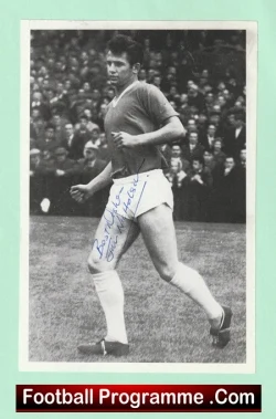 Manchester United Jimmy Nicholson Autographed Signed Picture 1960s - football memorabilia