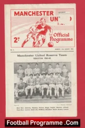 Manchester United v Liverpool 1961 – Reserves Game