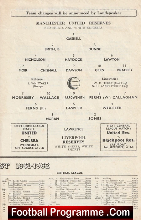 Manchester United v Liverpool 1961 - Reserves Game - Image 3