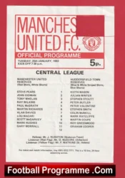 Manchester United v Huddersfield Town 1983 – Reserve Game Ray Wilkins