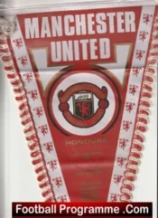 Manchester United Pennant Flag Man Utd 1968 European Cup Winners