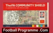 Manchester United v Arsenal 2004 – Community Shield Ticket Cardiff