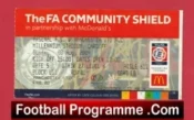 Manchester United v Arsenal 2004 – Community Shield Ticket Cardiff