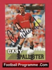 Manchester United Gary Pallister Man Utd Signed Football Card Autograph