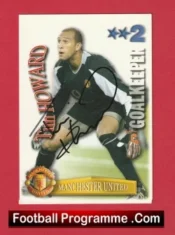 Manchester United Tim Howard Autograph Signed Football Card Man Utd