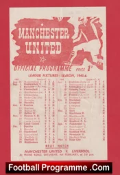 Manchester United v Blackpool 1946 – Man Utd 1940s Programmes