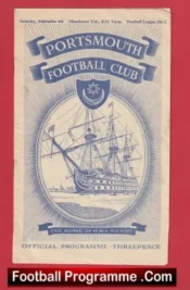 Portsmouth v Manchester United 1952 – Man Utd 1950s Programmes