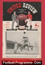 Manchester United v Bolton Wanderers 1954 – 1950s Man United