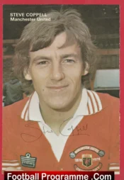Manchester United Steve Coppell Signed Autograph Picture