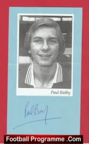 Manchester United Paul Bielby Signed Picture 1980s