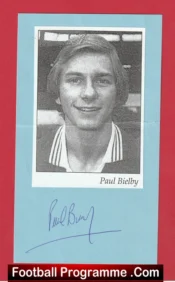 Manchester United Paul Bielby Signed Picture 1980s