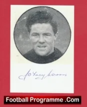 Manchester United Johnny Morris Autograph Signed Man Utd 1940’s