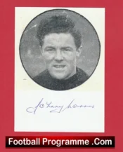 Manchester United Johnny Morris Autograph Signed Man Utd 1940’s