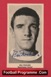 Manchester United Bill Foulkes Autographed Signed Picture Man Utd 1960’s