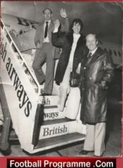 Manchester United Bobby Charlton British Airways Autograph Signed Man Utd 70s