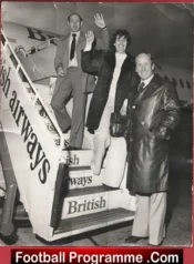Manchester United Bobby Charlton British Airways Autograph Signed Man Utd 70s