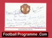 Manchester United Multi Signed Autographed Man Utd Former Players