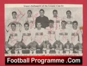 Plymouth Football Club Multi Autographed Signed Picture 1964 1965