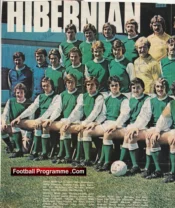 Hibernian Hibs Football Club Multi Autographed Signed Team Picture 1976 1977