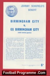 Johnny Schofield Testimonial Benefit Match Birmingham City 1967