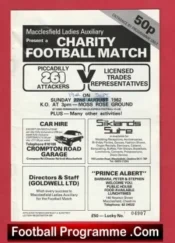 Piccadilly Radio 261 Attackers v Licensed Trade Reps 1982 – Moss Rose