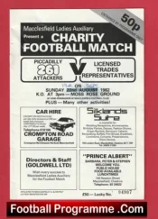 Piccadilly Radio 261 Attackers v Licensed Trade Reps 1982 – Moss Rose