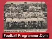 Huddersfield Town Football Club Multi Autographed Signed Team 1950s