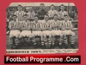 Huddersfield Town Football Club Multi Autographed Signed Team 1950s