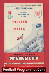 England Womens Hockey v Wales 1963 – Wembley London