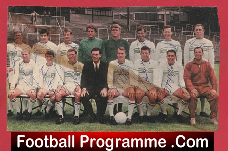 Plymouth Football Club Multi Autographed Signed Picture 1960s - Image 2