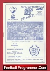 Arsenal Ladies v Millwall 1991 Doncaster Leasowe – Womens Football Watford