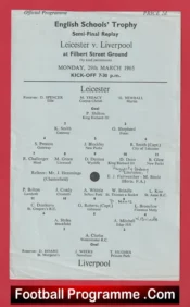 Leicester v Liverpool Boys 1965 – Schoolboys Football Semi Final Replay