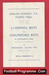Liverpool Boys v Chelmsford 1973 – Schoolboys Football Cup Final