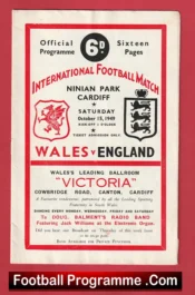 Wales v England 1949 – Multi Signed Autographed Both Teams
