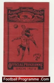 Arsenal v Bolton Wanderers 1938 – 1930s Football Programmes