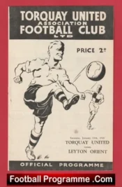 Torquay United v Leyton Orient 1948 – 1940s Programmes