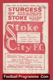 Stoke City v Derby County 1948 – 1940s Football Programmes