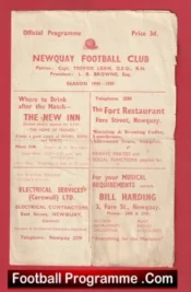Newquay v Mousehole 1950